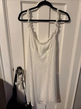 White Lace-Trim Slip